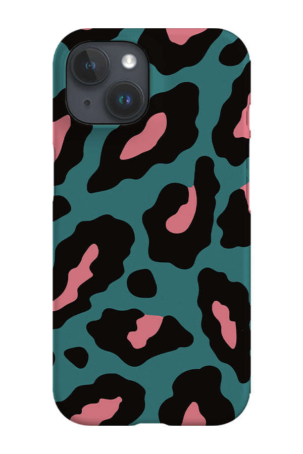 Abstract Animal Print Phone Case (Green & Pink) For Iphone & Samsung