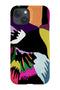 Glitter Feathers Phone Case (Orange) For Iphone & Samsung