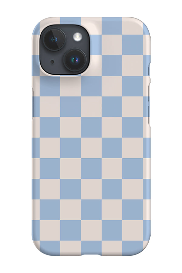Check Pattern Phone Case (Blue White) For Iphone & Samsung