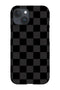Check Pattern Phone Case (Grey Black) For Iphone & Samsung