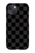 Check Pattern Phone Case (Grey Black) For Iphone & Samsung