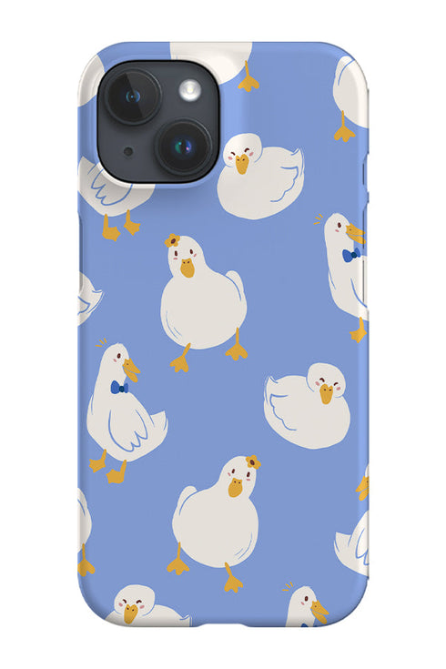 Cute Ducks Phone Case (Light Blue) For Iphone & Samsung