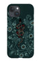 Floral Snake Phone Case (Dark Green) For Iphone & Samsung