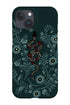 Floral Snake Phone Case (Dark Green) For Iphone & Samsung