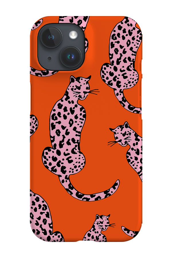 Leopard Animal Phone Case (Orange Pink) For Iphone & Samsung