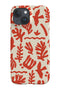 Matisse Abstract Scatter Phone Case (Beige Red) For Iphone & Samsung