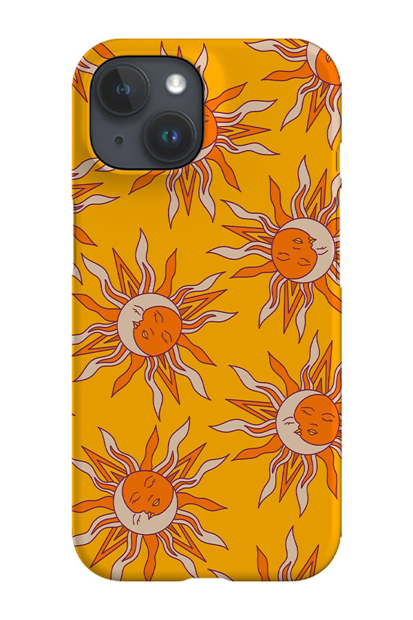 Moon and Sun Scatter Phone Case (Yellow) For Iphone & Samsung