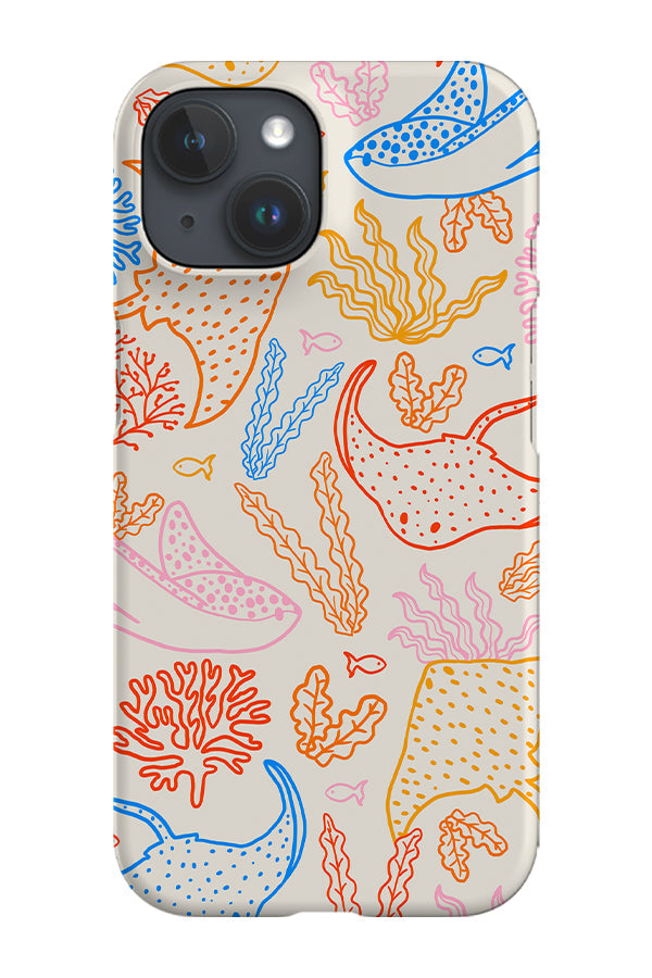 Stingray Plants Line Art Phone Case (Bright Multicolour) For Iphone & Samsung