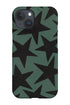 Vintage Large Stars Phone Case (Green Black) For Iphone & Samsung