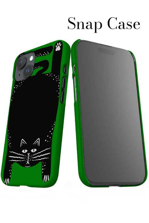Cat Texture iPhone Phone Case (Green) For Iphone & Samsung