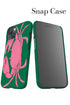 Crab Placement iPhone Phone Case (Green Pink) For Iphone & Samsung