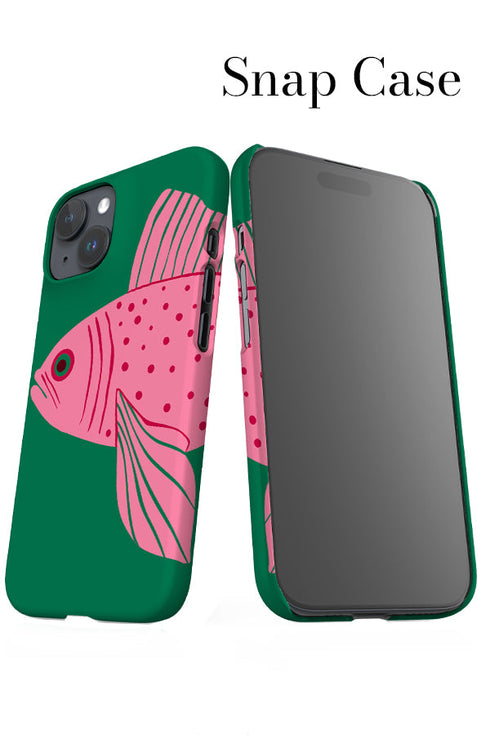 Goldfish iPhone Phone Case (Green) For Iphone & Samsung
