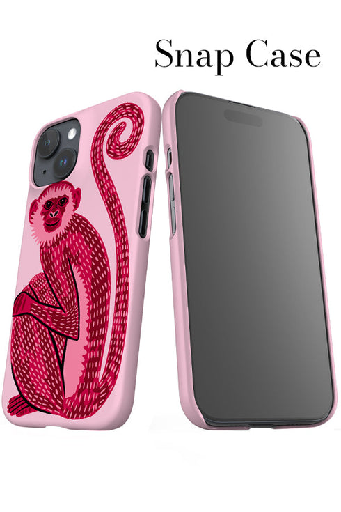 Monkey iPhone Phone Case (Pinks) For Iphone & Samsung