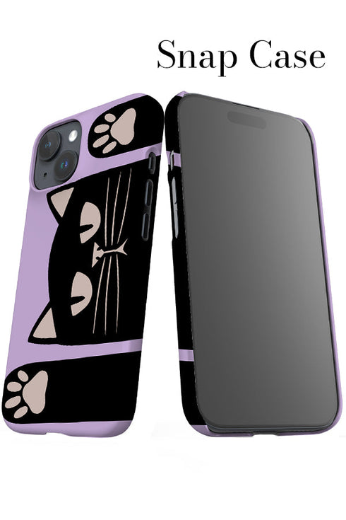 Playful Cat iPhone Phone Case (Lilac) For Iphone & Samsung