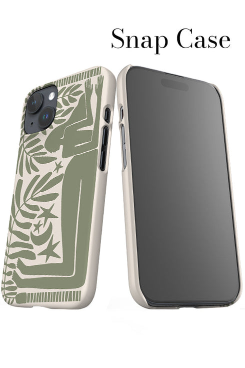 Under the Stars iPhone Phone Case (Linen Moss Green) For Iphone & Samsung