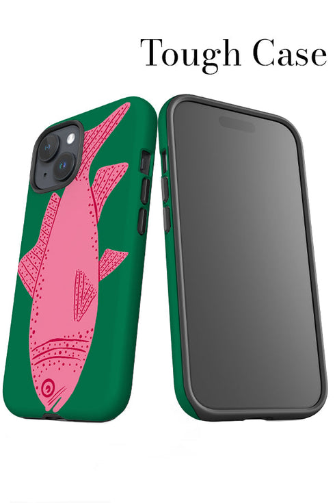 Fish iPhone Phone Case (Green Pink) For Iphone & Samsung