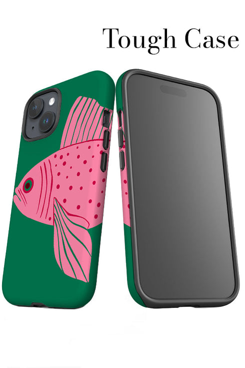 Goldfish iPhone Phone Case (Green) For Iphone & Samsung