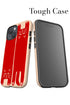 Two Cats iPhone Phone Case (Off White & Red) For Iphone & Samsung