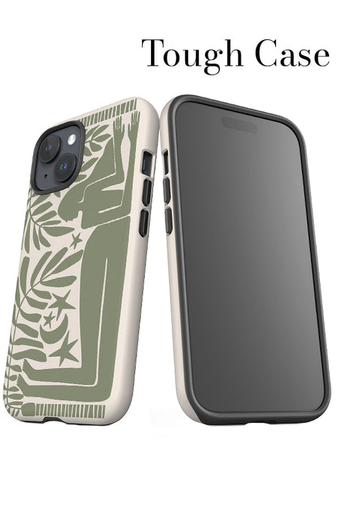 Under the Stars iPhone Phone Case (Linen Moss Green) For Iphone & Samsung