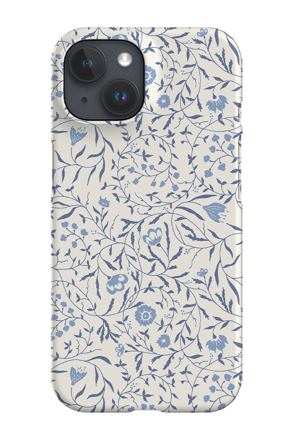 Climbing Vines Flowers by Denes Anna Design Phone Case (Blue) For Iphone & Samsung