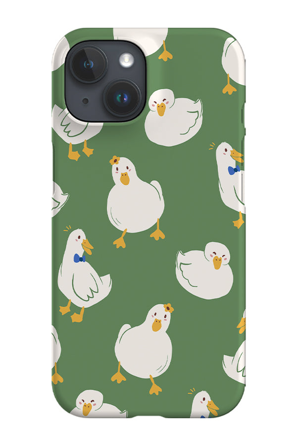 Cute Ducks Phone Case (Green) For Iphone & Samsung