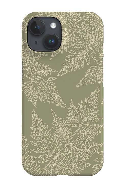 Fern Oversized Scatter Phone Case (Green) For Iphone & Samsung