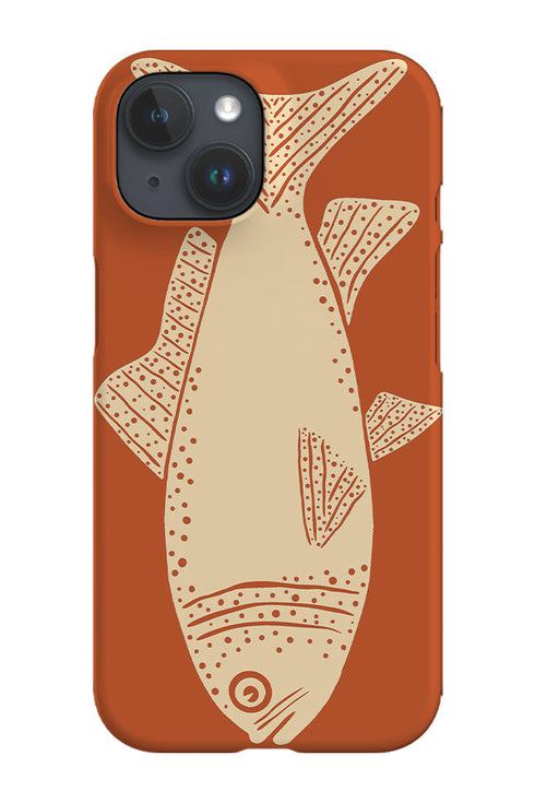Fish Phone Case (Burnt Orange Beige) For Iphone & Samsung