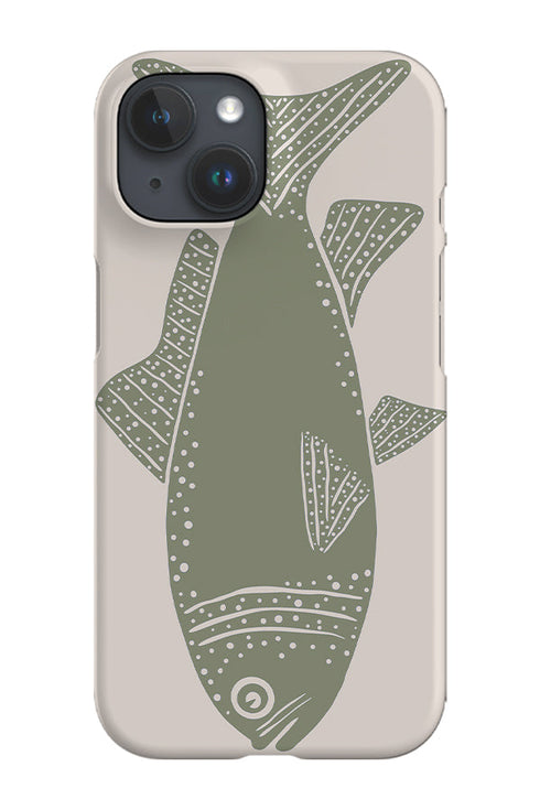 Fish Phone Case (Linen Moss Green) For Iphone & Samsung