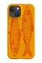 Line Art Fish Phone Case (Yellow Red) For Iphone & Samsung