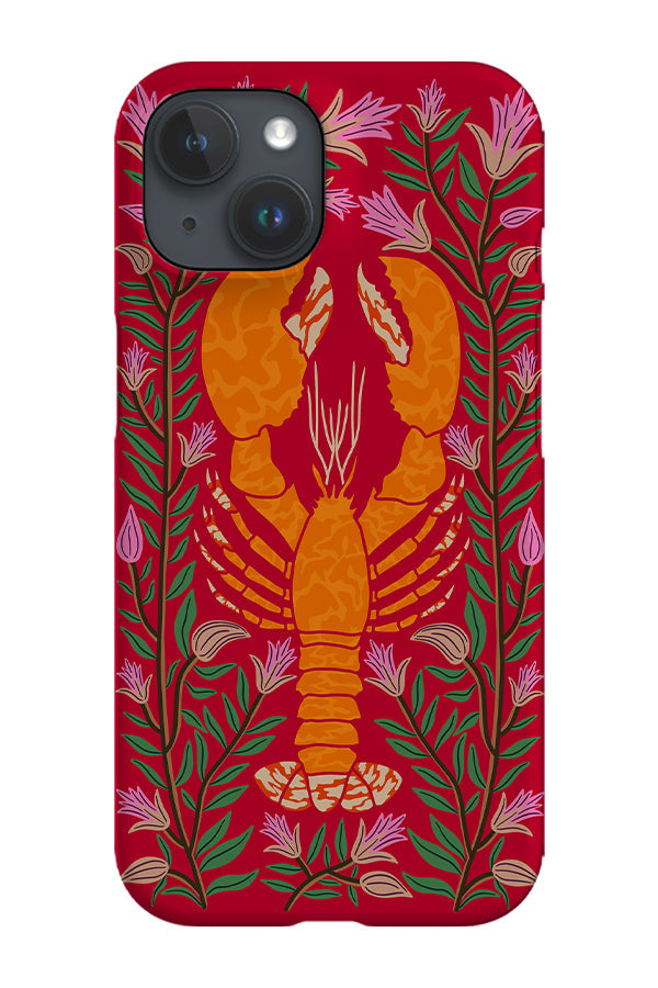 Floral Lobster Phone Case (Red) For Iphone & Samsung