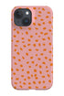 Polka Dots Mini Memphis Phone Case (Pink Orange) For Iphone & Samsung