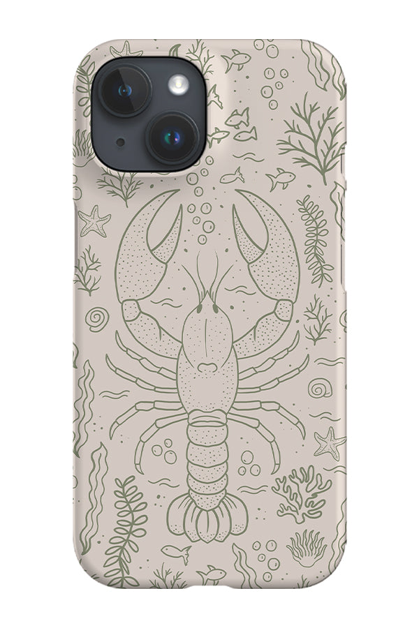 Lobster Phone Case (Linen Moss Green) For Iphone & Samsung