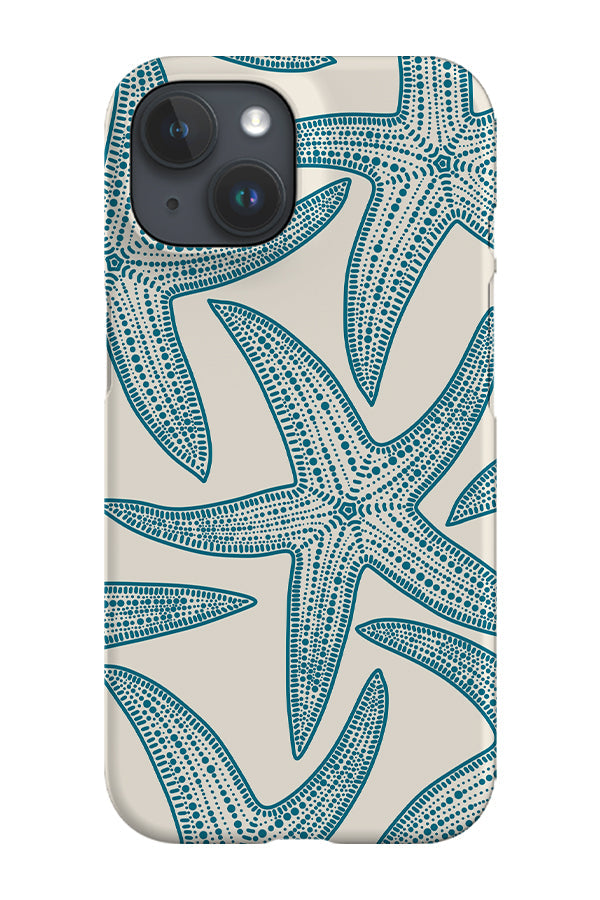 Oversized Starfish Phone Case (Beige Blue) For Iphone & Samsung