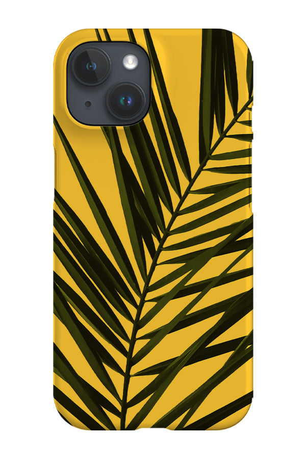 Green Palm Leaves Phone Case (Yellow) For Iphone & Samsung