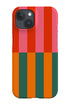 Shifted Stripes Phone Case (Green Orange) For Iphone & Samsung