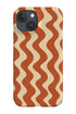 Vertical Waves Phone Case (Burnt Orange) For Iphone & Samsung