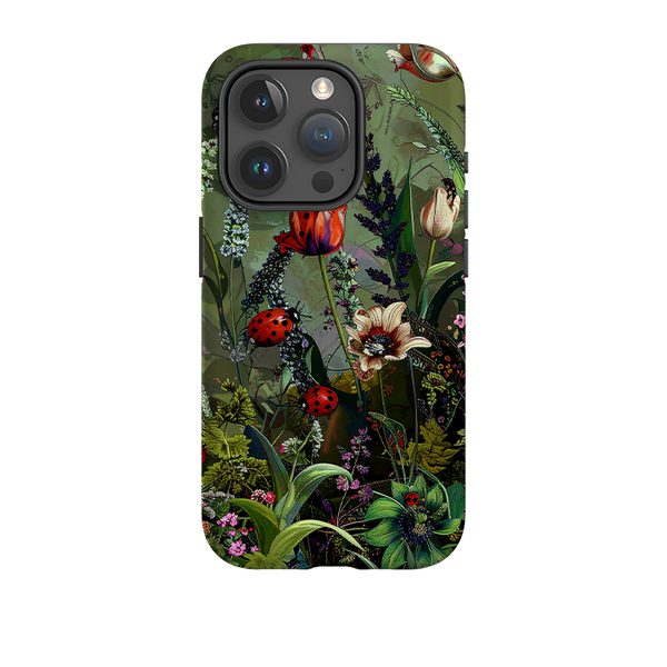 iPhone Tough Case - Green Vyne Ladybirds