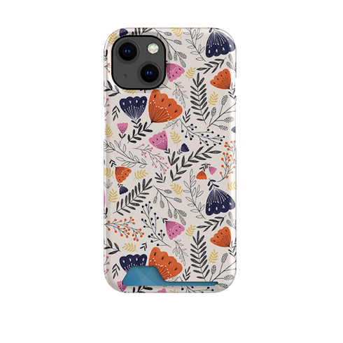 Pink Floral By Jade Mosinski Case and Card Case