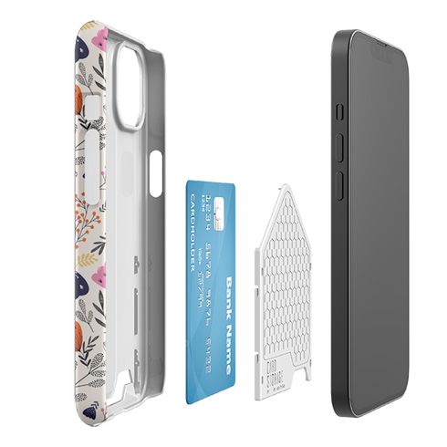 Pink Floral By Jade Mosinski Case and Card Case