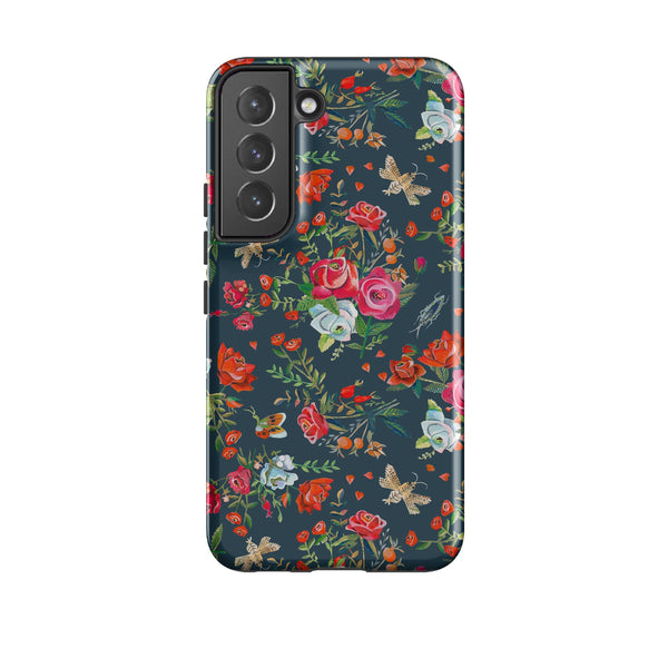 Samsung Tough Case - Blue Roses By Caroline Bonne Muller
