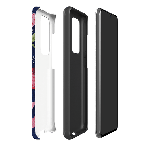 Samsung Tough Case - Flowers On Blue By Bex Parkin