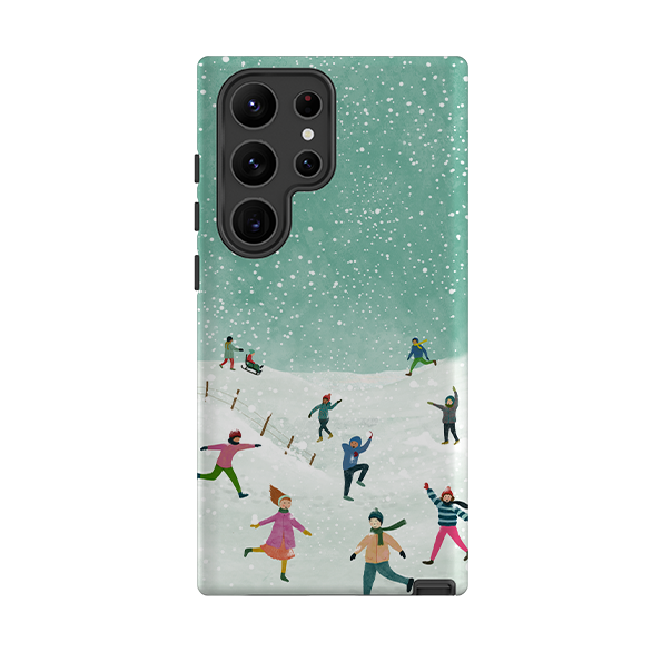 Samsung Tough Case - Snowball Fight By Katherine Quinn